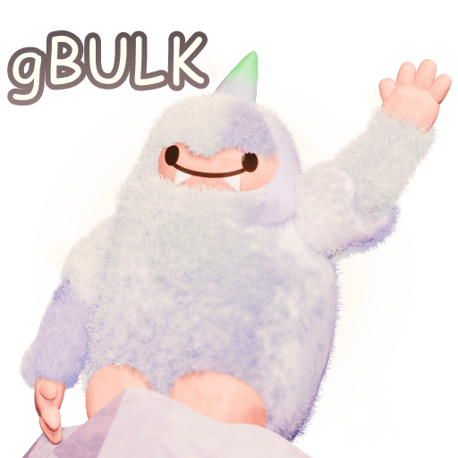 The gBULK mascot